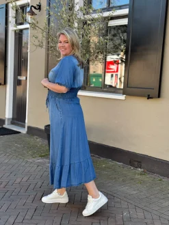 Jeans jurk Pascha medium blue