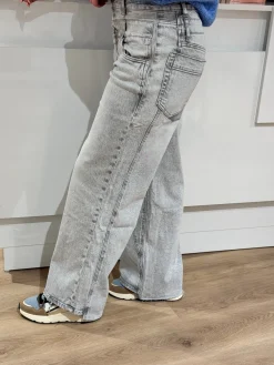 Jeans Verena grey wide leg