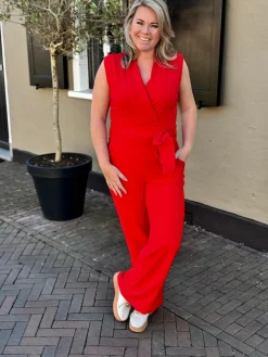 Jumpsuit Nancy rood
