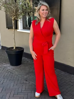 Jumpsuit Nancy rood