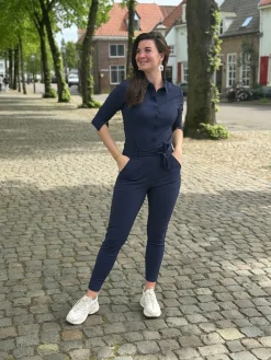 Jumpsuit Travelstof Emily dark blue