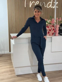 Jumpsuit Travelstof Xenna shaded green