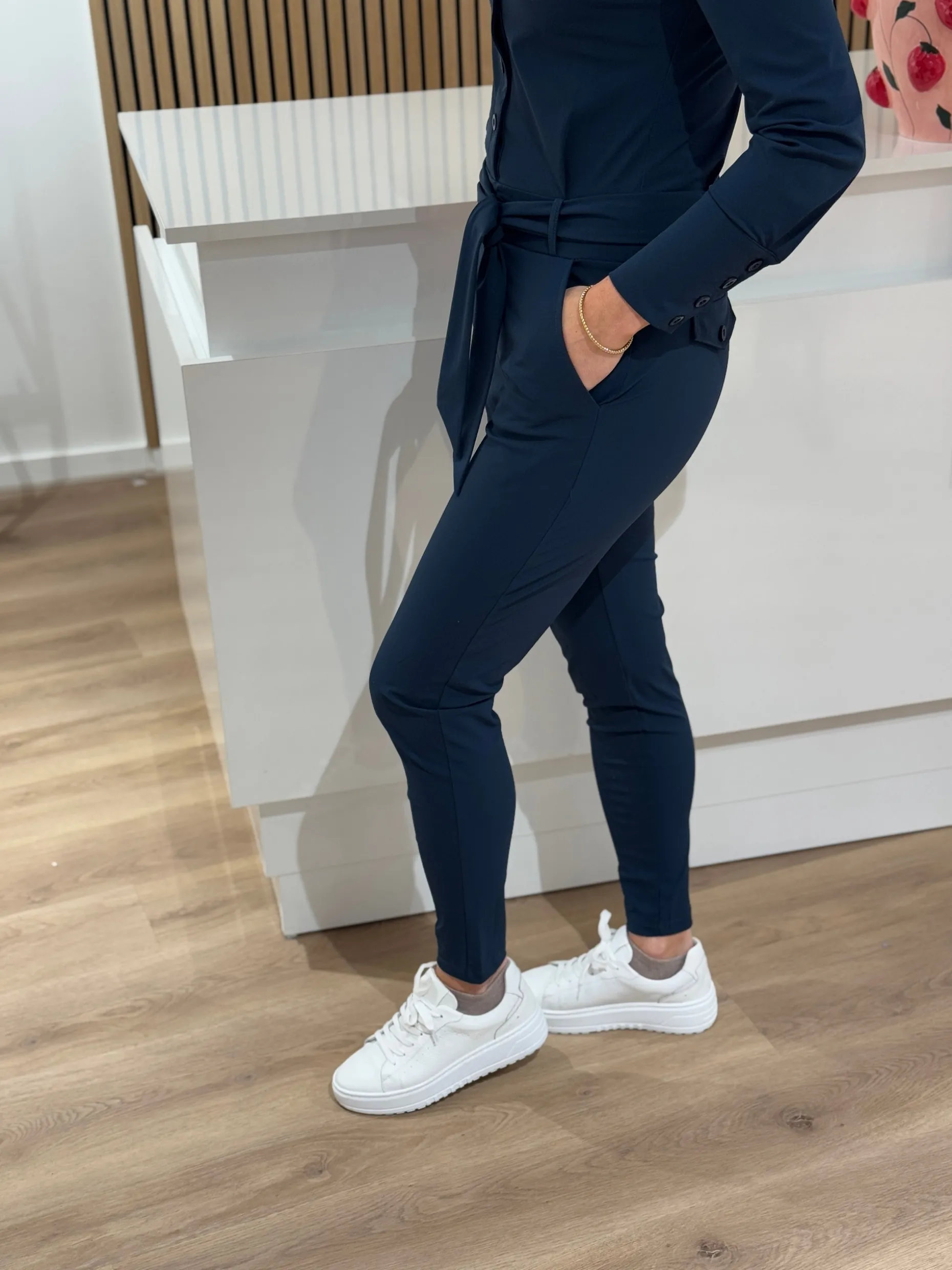 Jumpsuit Travelstof Xenna shaded green