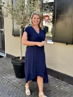 Jurk Annelot donkerblauw
