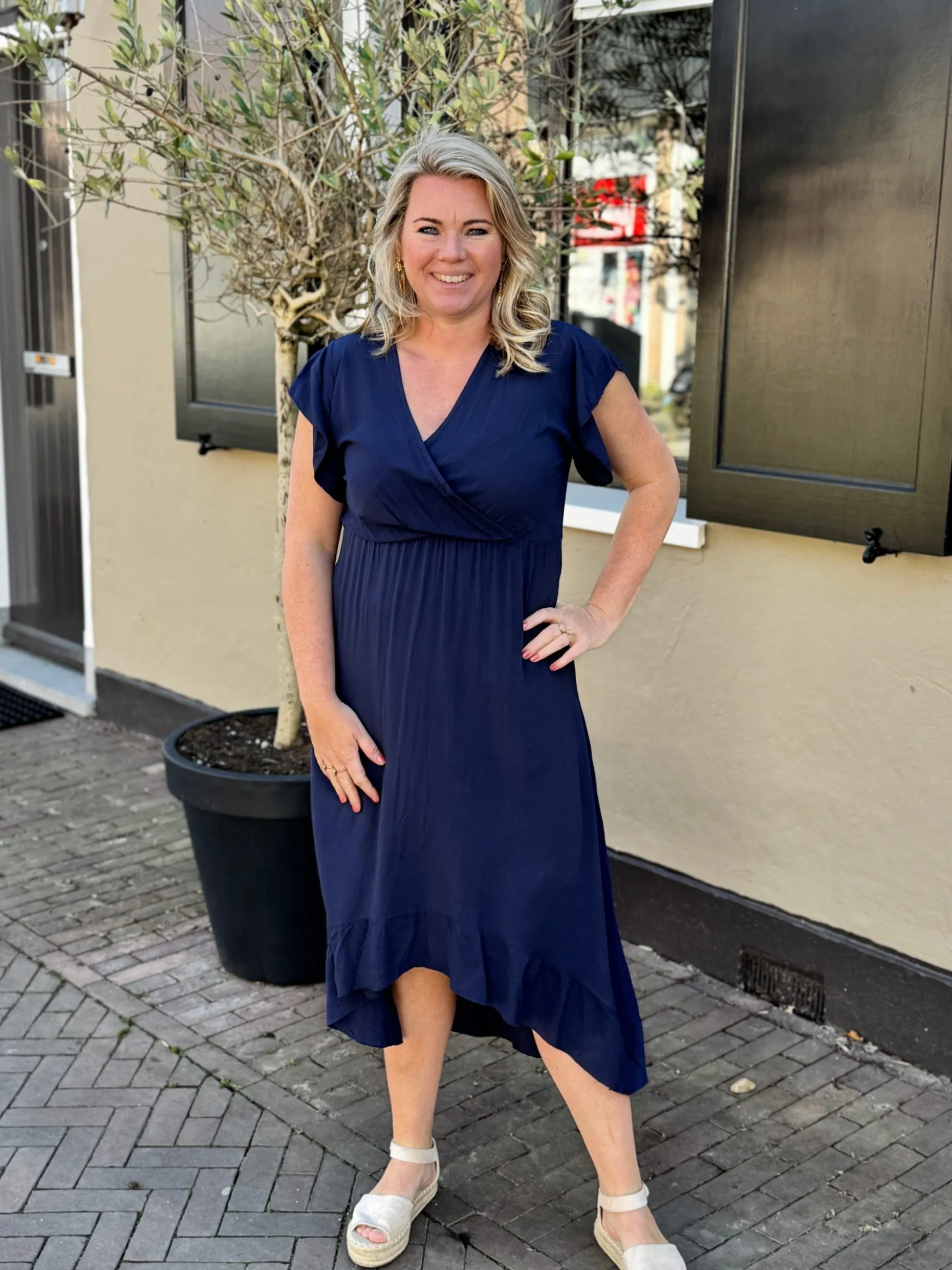 Jurk Annelot donkerblauw