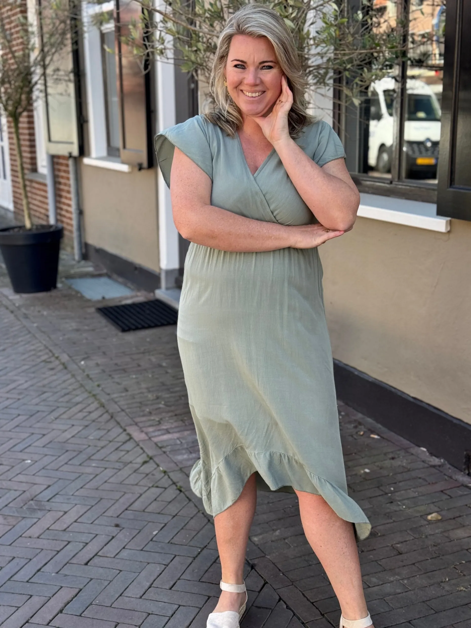 Jurk Annelot groen
