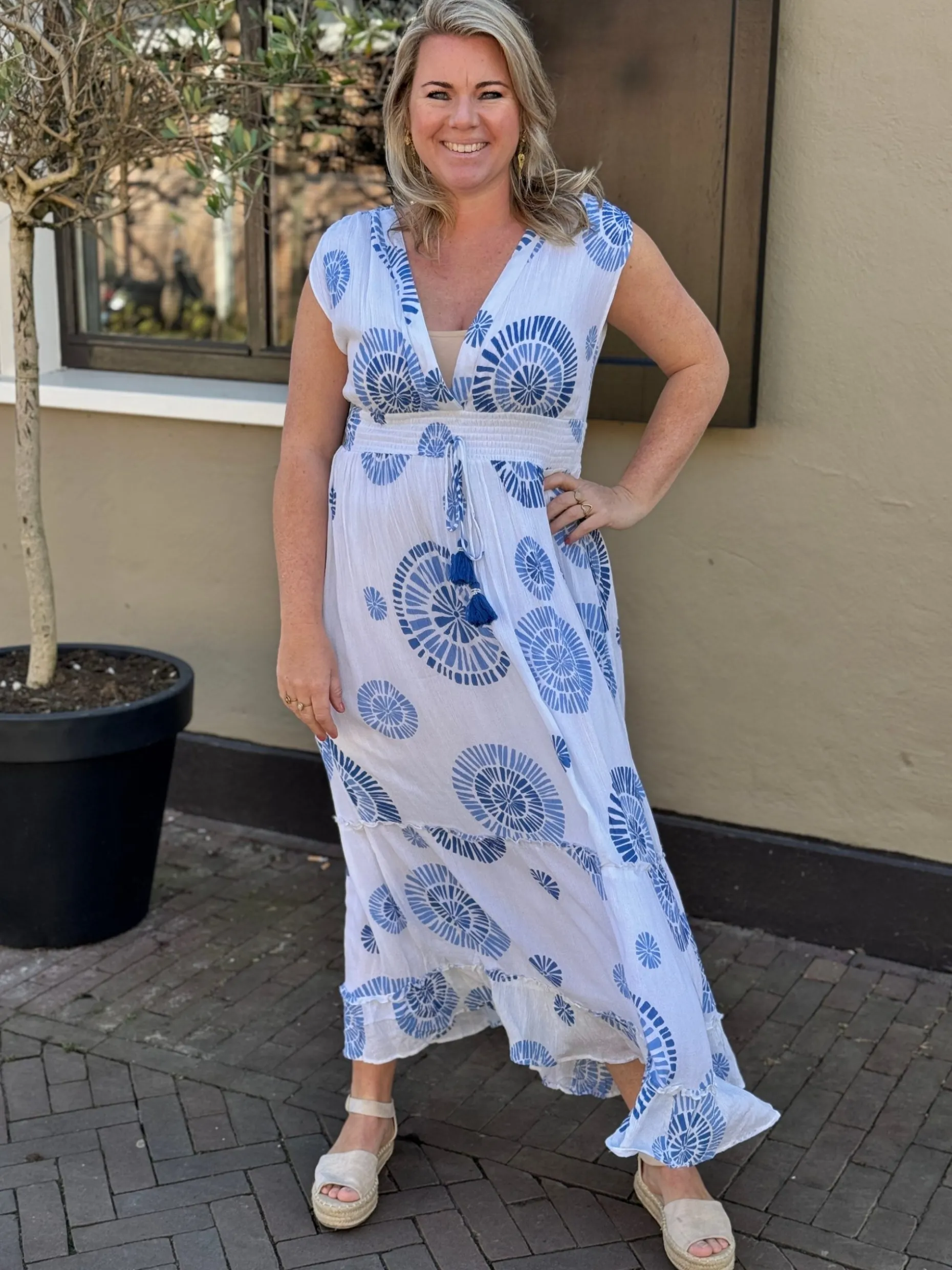 Jurk Livia blauw