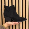 Laarsje Louise zwart suede