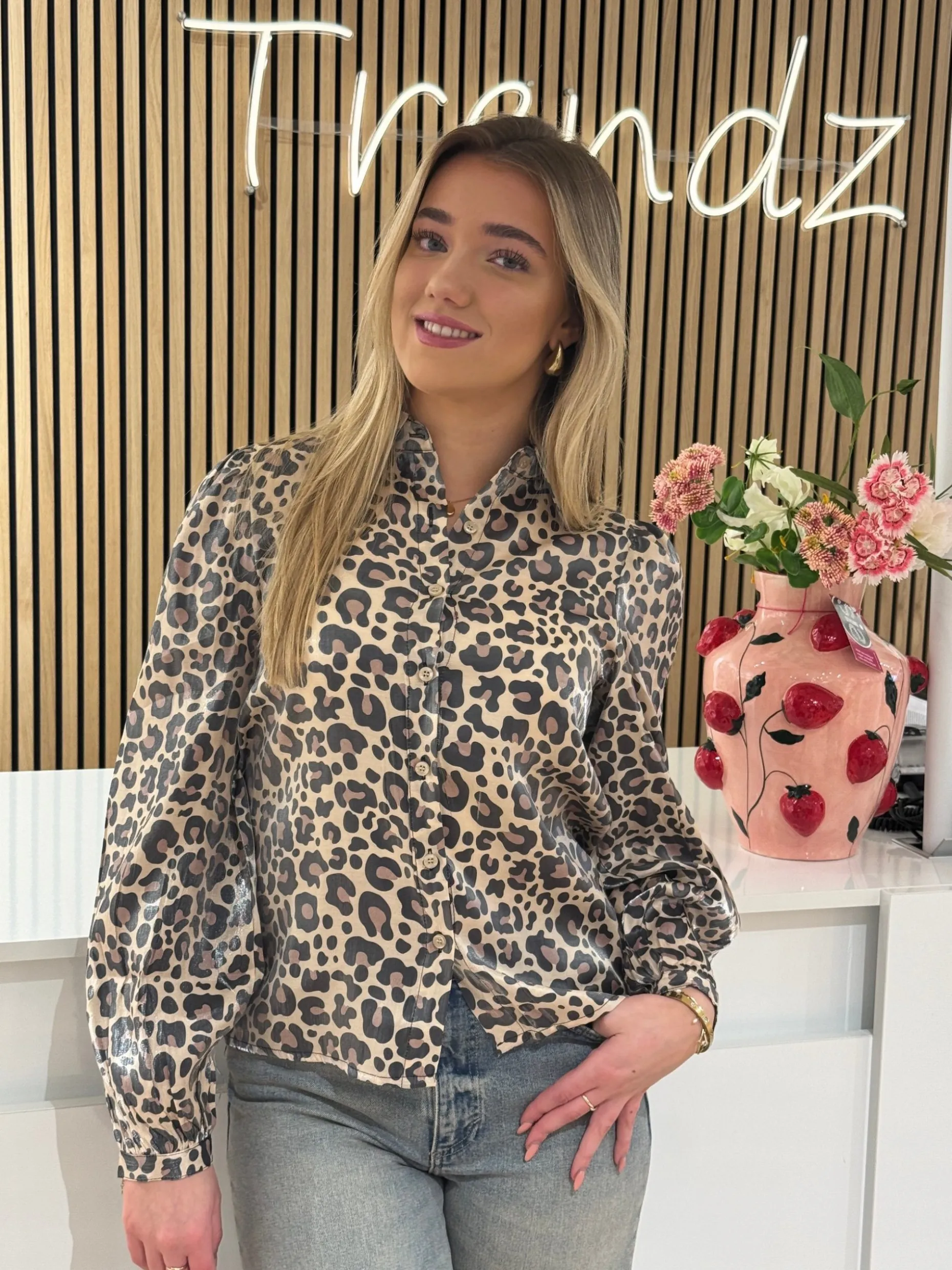 Panterprint blouse