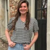 Shirtje Bo zwart gestreept