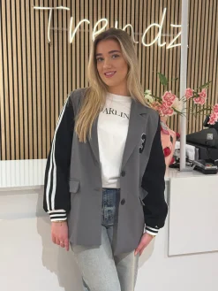 Shirtje Darlin’ wit/zwart