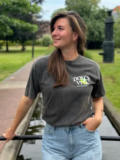 Shirtje Dolce Vita grijs