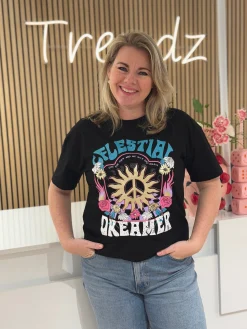 Shirtje Dreamer zwart