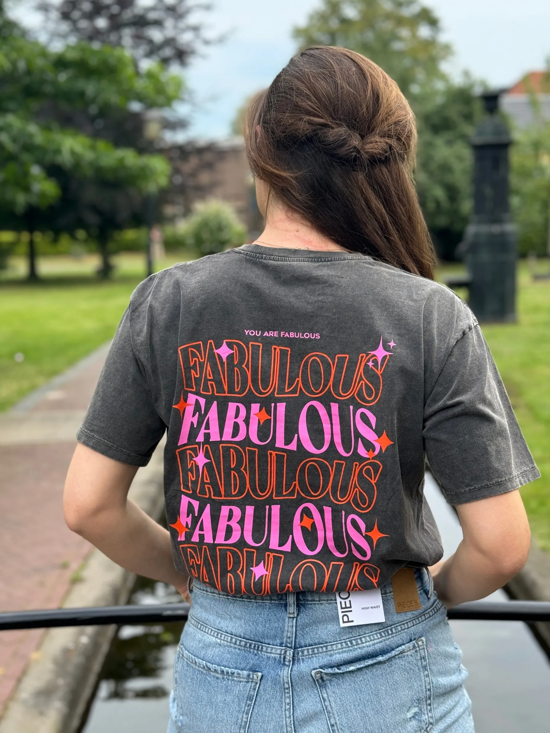 Shirtje Fabulous grijs