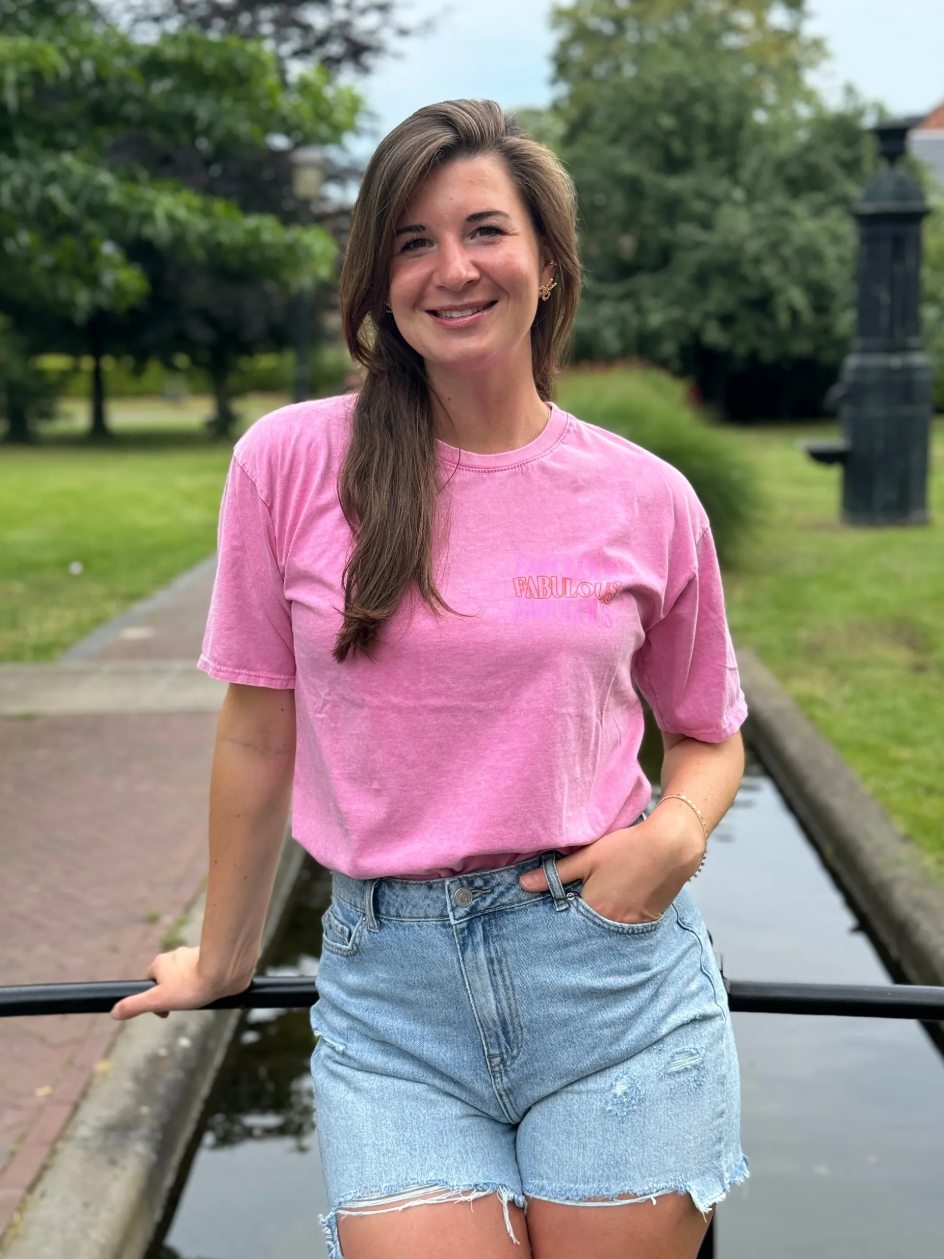 Shirtje Fabulous roze