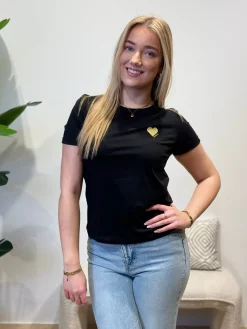 Shirtje heart black