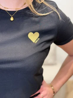 Shirtje heart black