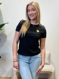 Shirtje heart black