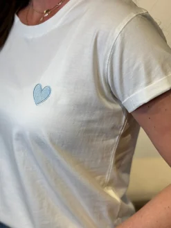 Shirtje Jisca hart blauw