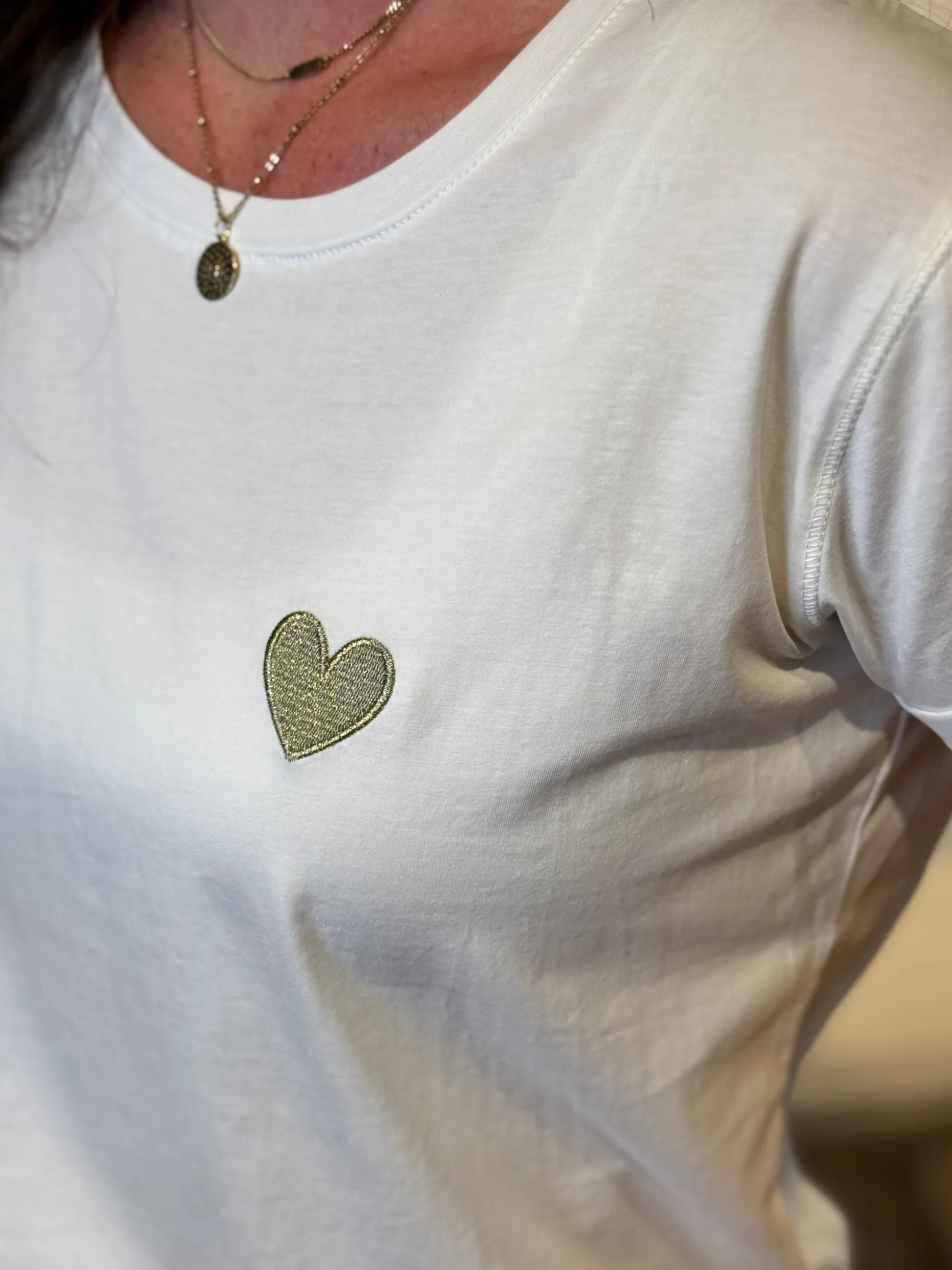 Shirtje Jisca hart goud