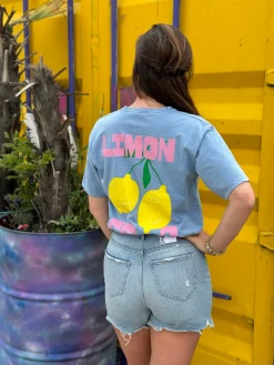 Shirtje Limone jeansblauw