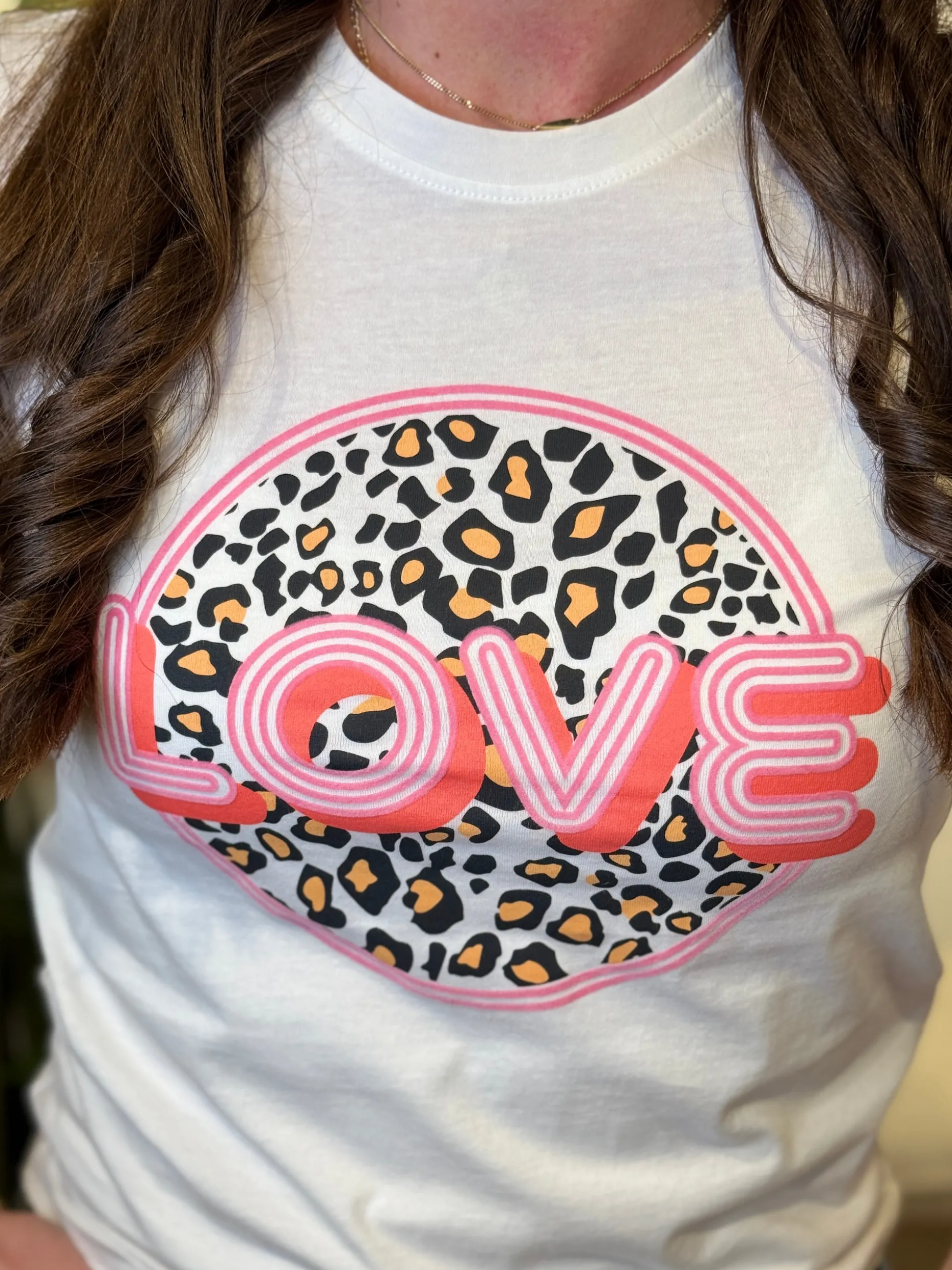 Shirtje “Love” panter