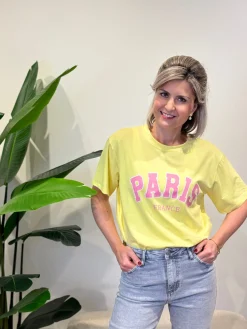 Shirtje Paris geel