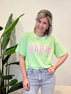 Shirtje Paris groen