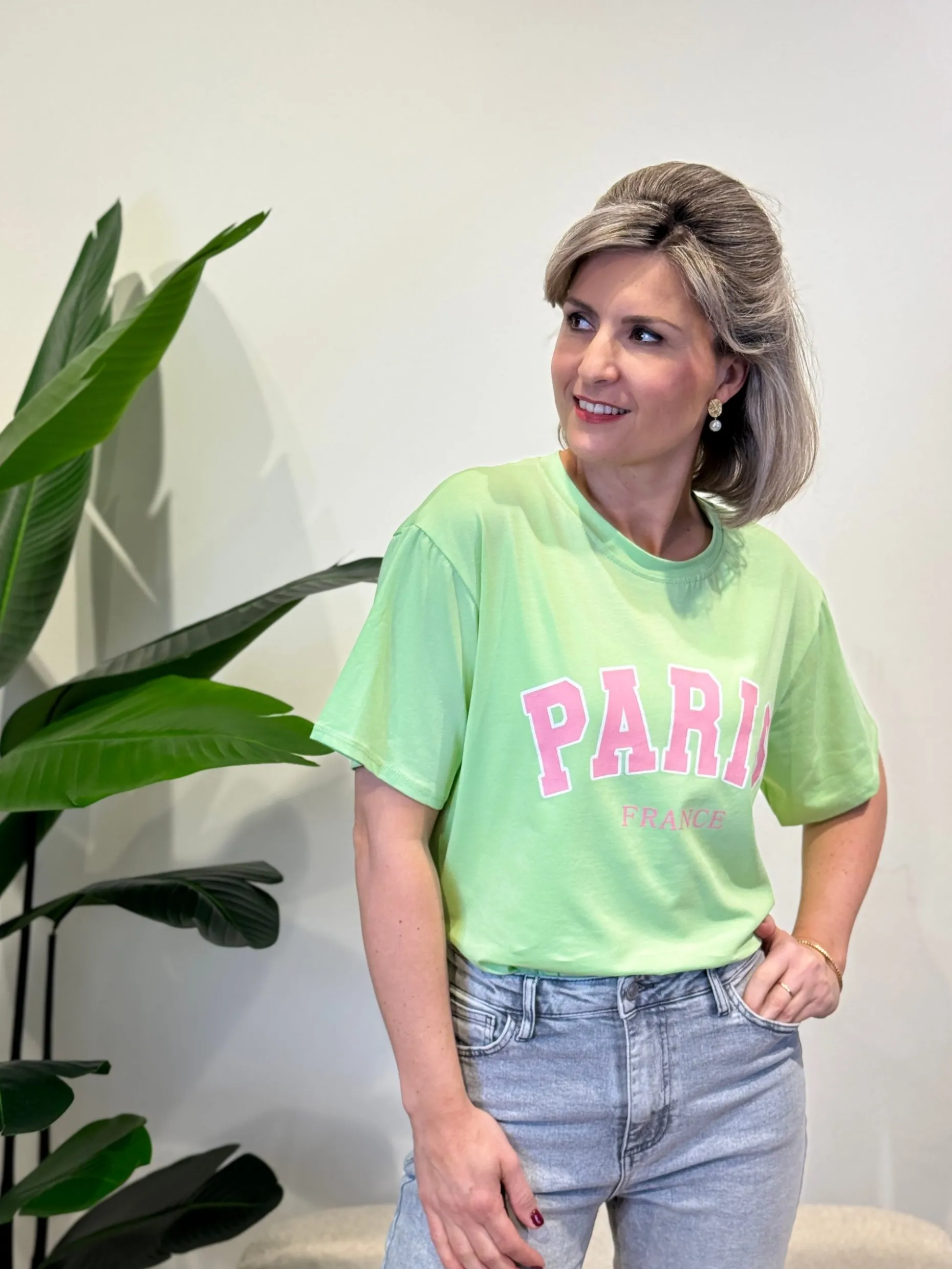 Shirtje Paris groen