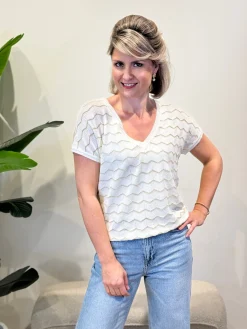 Shirtje Zigzag wit