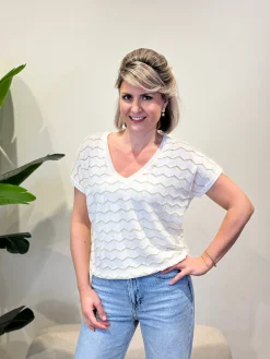 Shirtje Zigzag wit