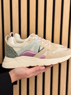 Sneakers beige green