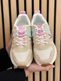 Sneakers beige green