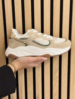 Sneakers beige with combination