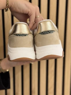 Sneakers beige with combination
