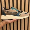 Sneakers dark beige petrol