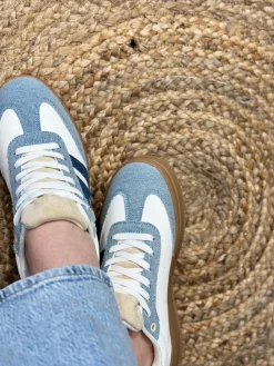 Sneakers denim with combination