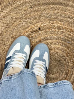 Sneakers denim with combination