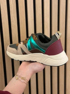 Sneakers forest/bordeaux/mushroom