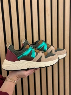 Sneakers forest/bordeaux/mushroom