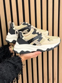 Sneakers Gigi beige with combination
