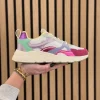 Sneakers white with pink combination
