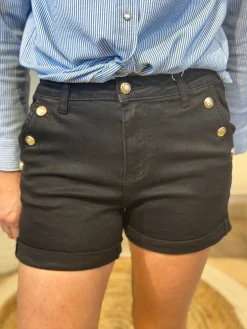 Spijkershortje Nina zwart