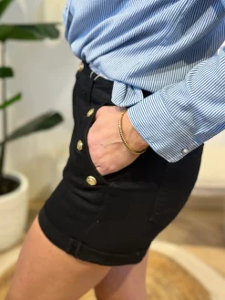 Spijkershortje Nina zwart