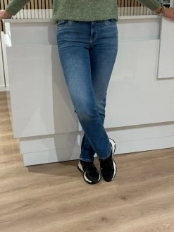 Straight jeans Hannah medium blue lengte 32 – C.O.J.