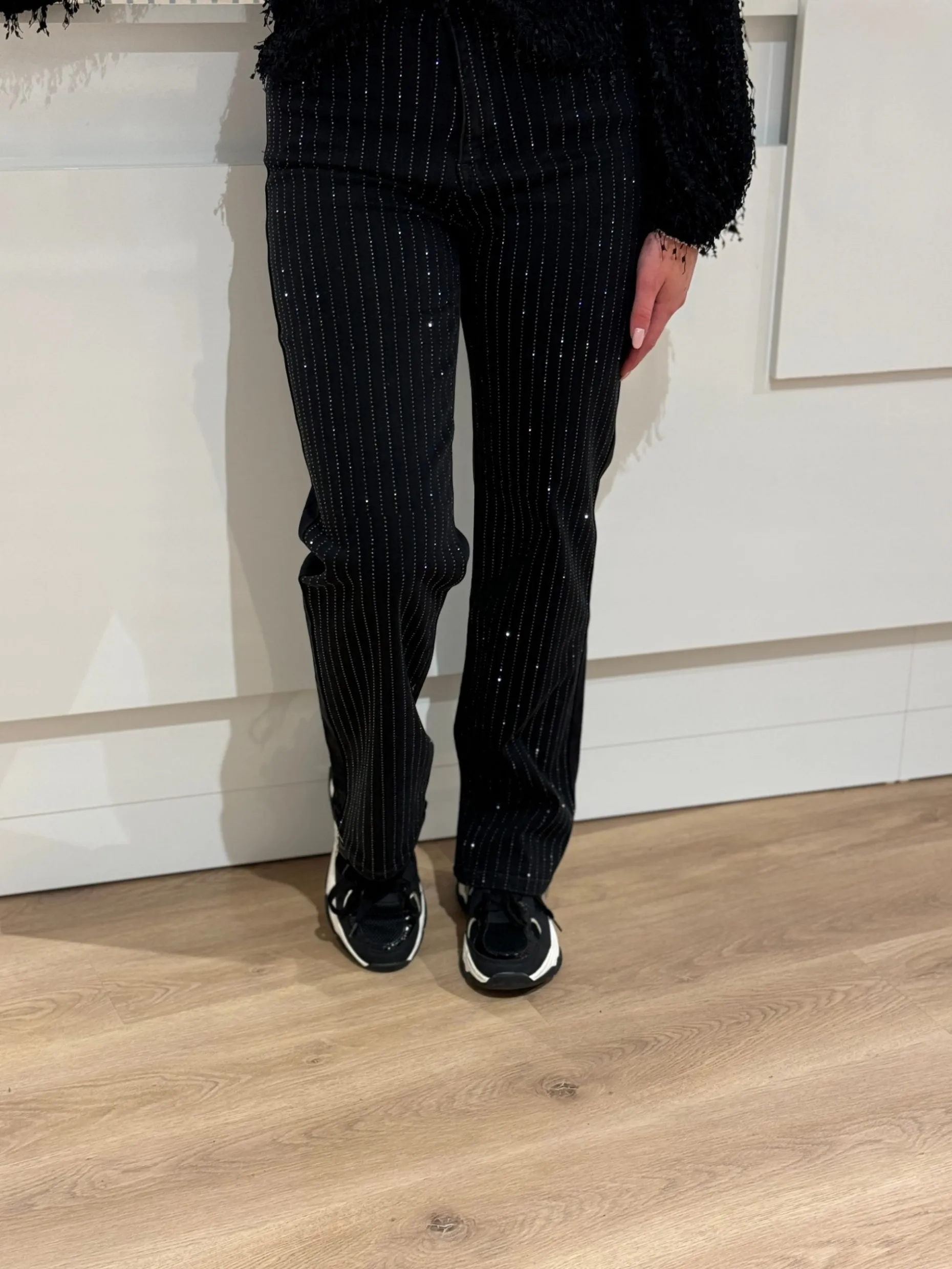 Straight jeans Lia black diamond
