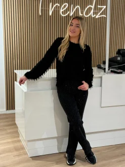 Straight jeans Lia black diamond