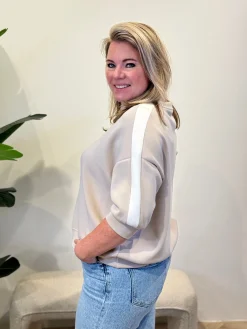 Sweater Leila taupe