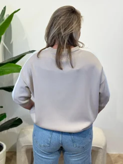 Sweater Leila taupe