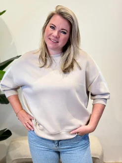 Sweater Leila taupe